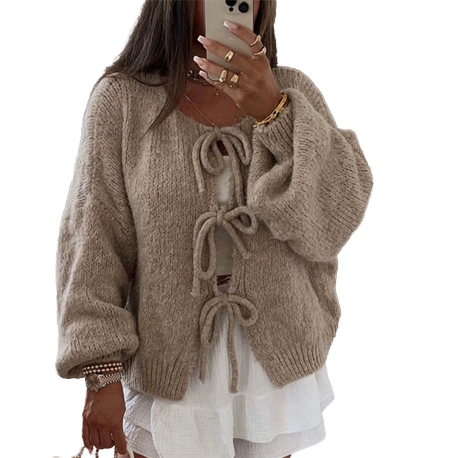 La Montello ™ | Elegant Vintage Damesvest met Strik