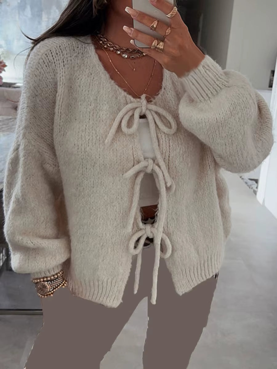 La Montello ™ | Elegant Vintage Damesvest met Strik
