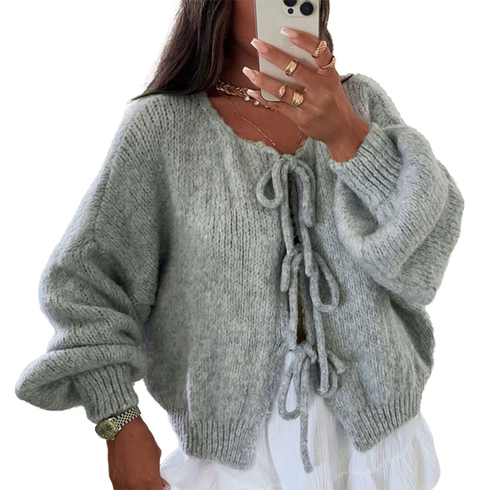 La Montello ™ | Elegant Vintage Damesvest met Strik